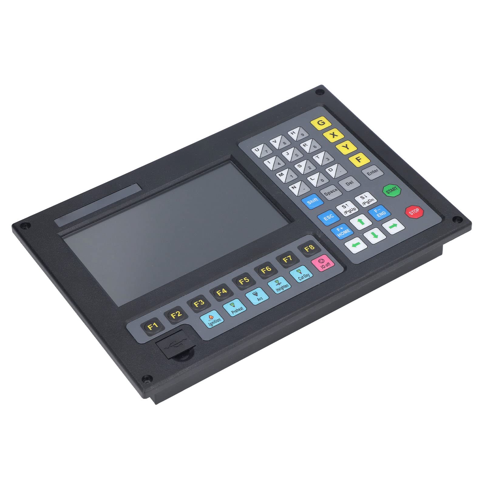 Bewinner F2100B Controller CNC a 2 Assi per Macchina da Taglio Al e Ossitaglio, Display LCD HD da 7 Pollici, Precisione ± 0,001 Mm, 24 V CC, 200 KHz, Funzionamento Semplice