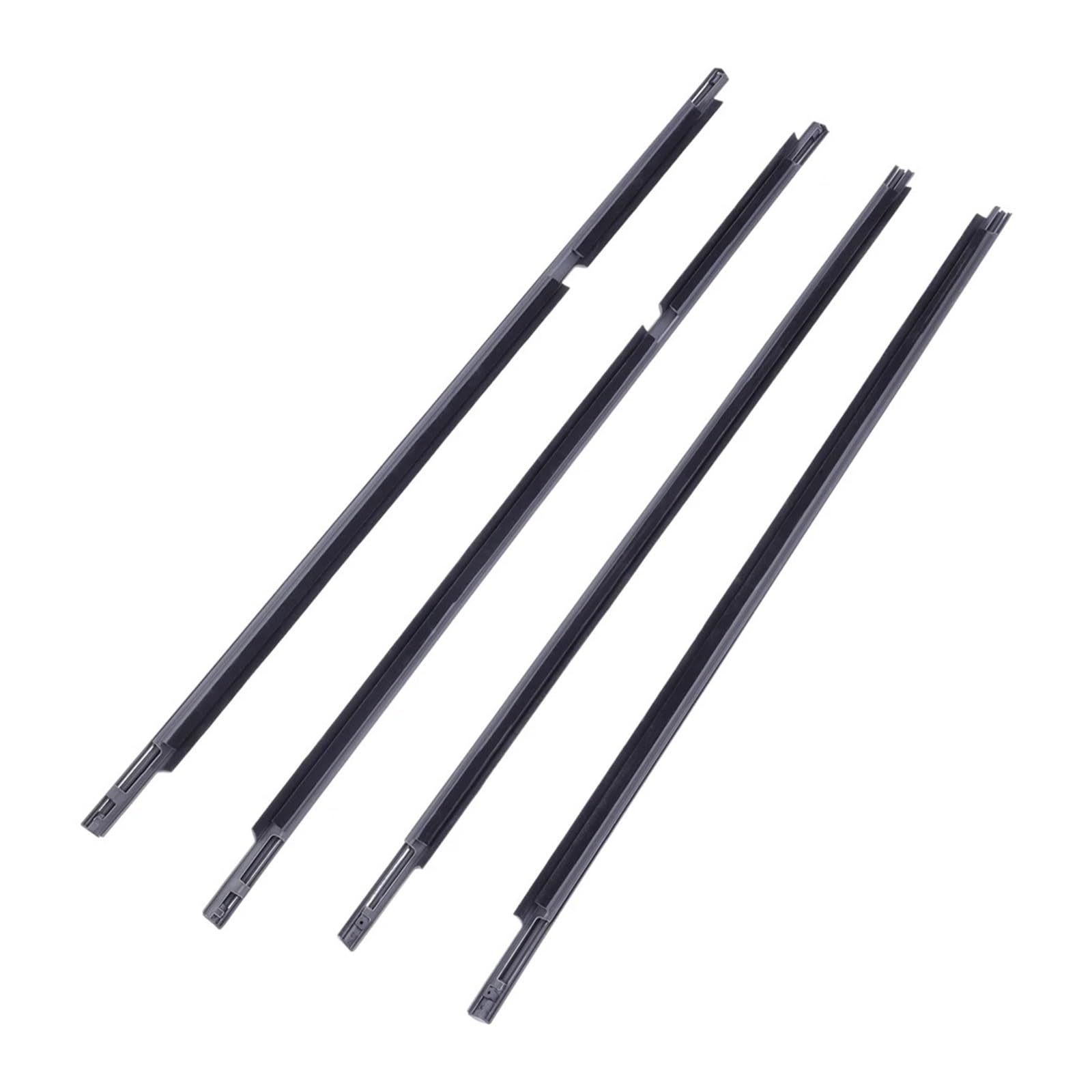 Dzopxiao One Color 4Pcs Front Rear Door Belt Molding Weatherstrip Compatible For Toyota Land Cruiser Fj80 Fzj80 Hdj80 1991-1998 Compatible For Lexus Lx450 1996-1998