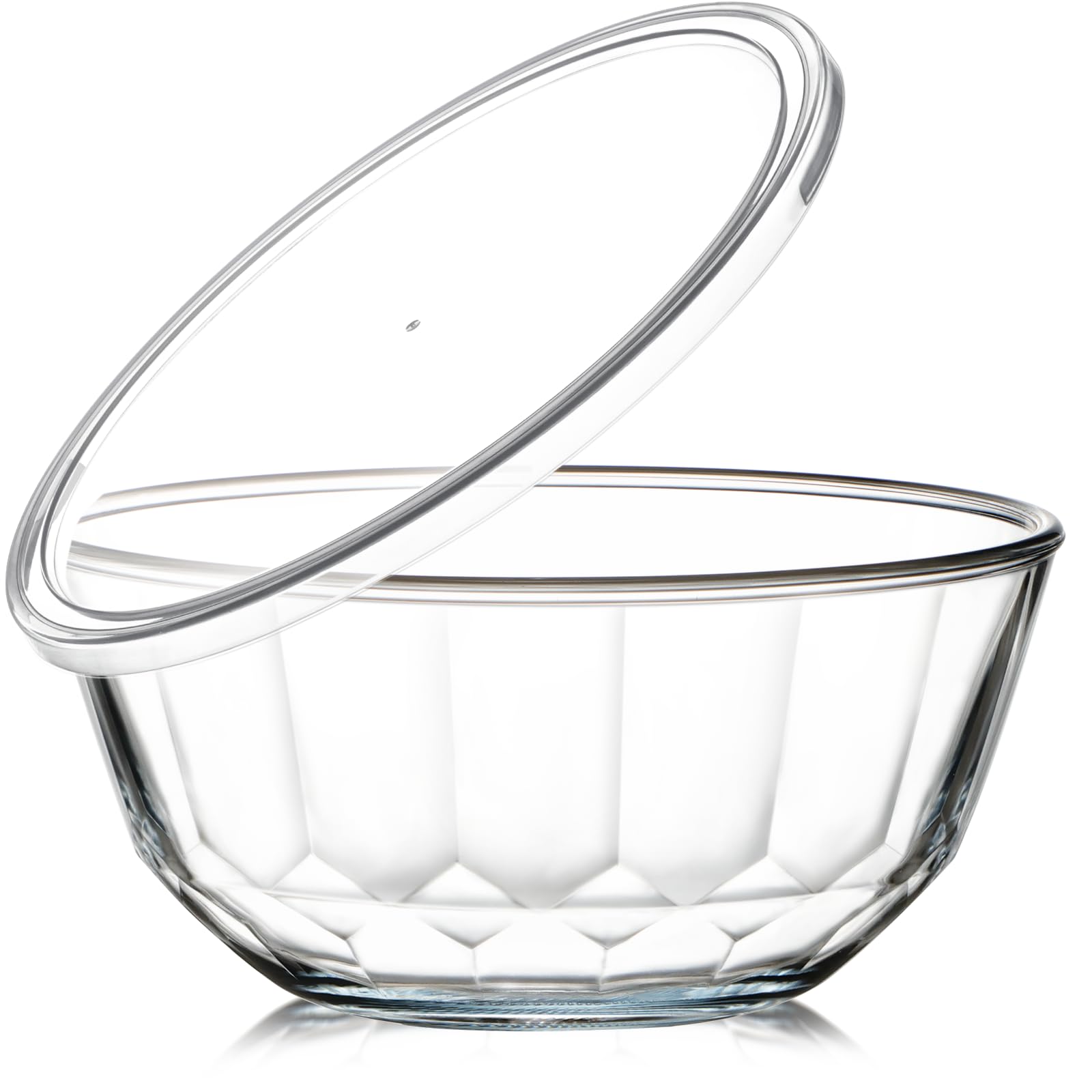 Snapklik.com : NUTRIUPS 4.7 Quart Large Glass Mixing Bowl