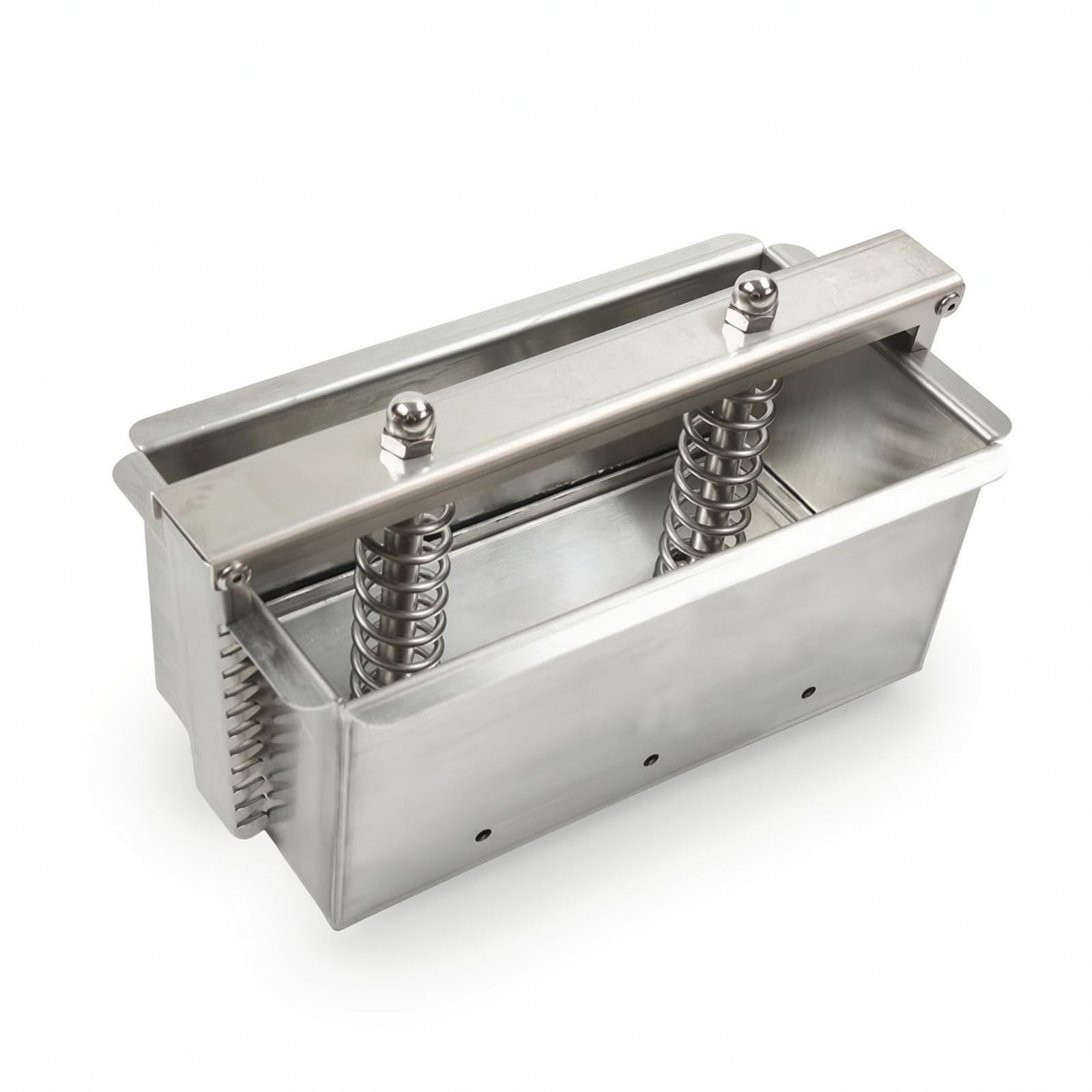 Pressa per Carne Stampo Pâté Yogurt Pressato in Acciaio Inox 304 Antiruggine con Chiusura di Blocco Smontabile per Pulizia Igienica Adatta Creativi, 200×100×100mm, Regolare