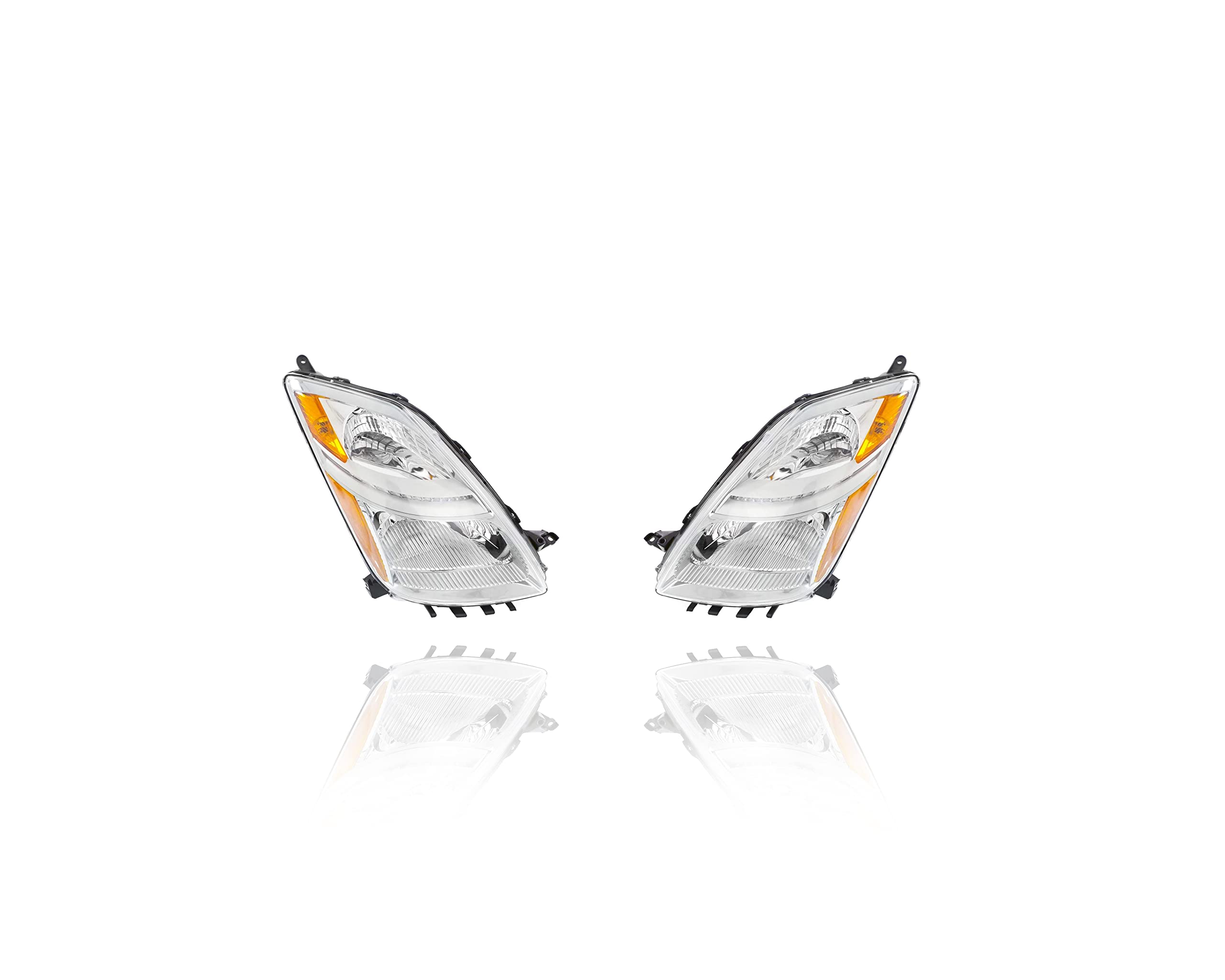 Headlight - Eagle Eye Compatible/Replacement for TO2519110; TO2518110 05-09 Toyota Prius - Pair Left and Right Set, Without HID