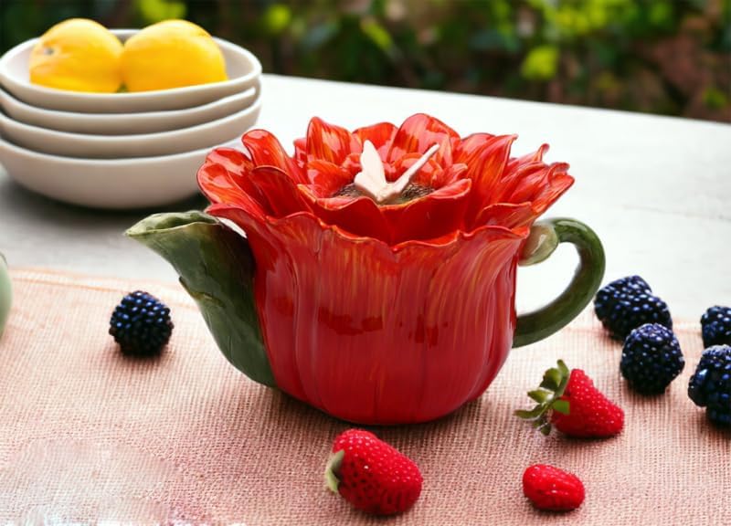 Miniatura 2 de Cosmos Gifts Gerbera Daisy - Tetera de cerámica, 3-78 pulgadas