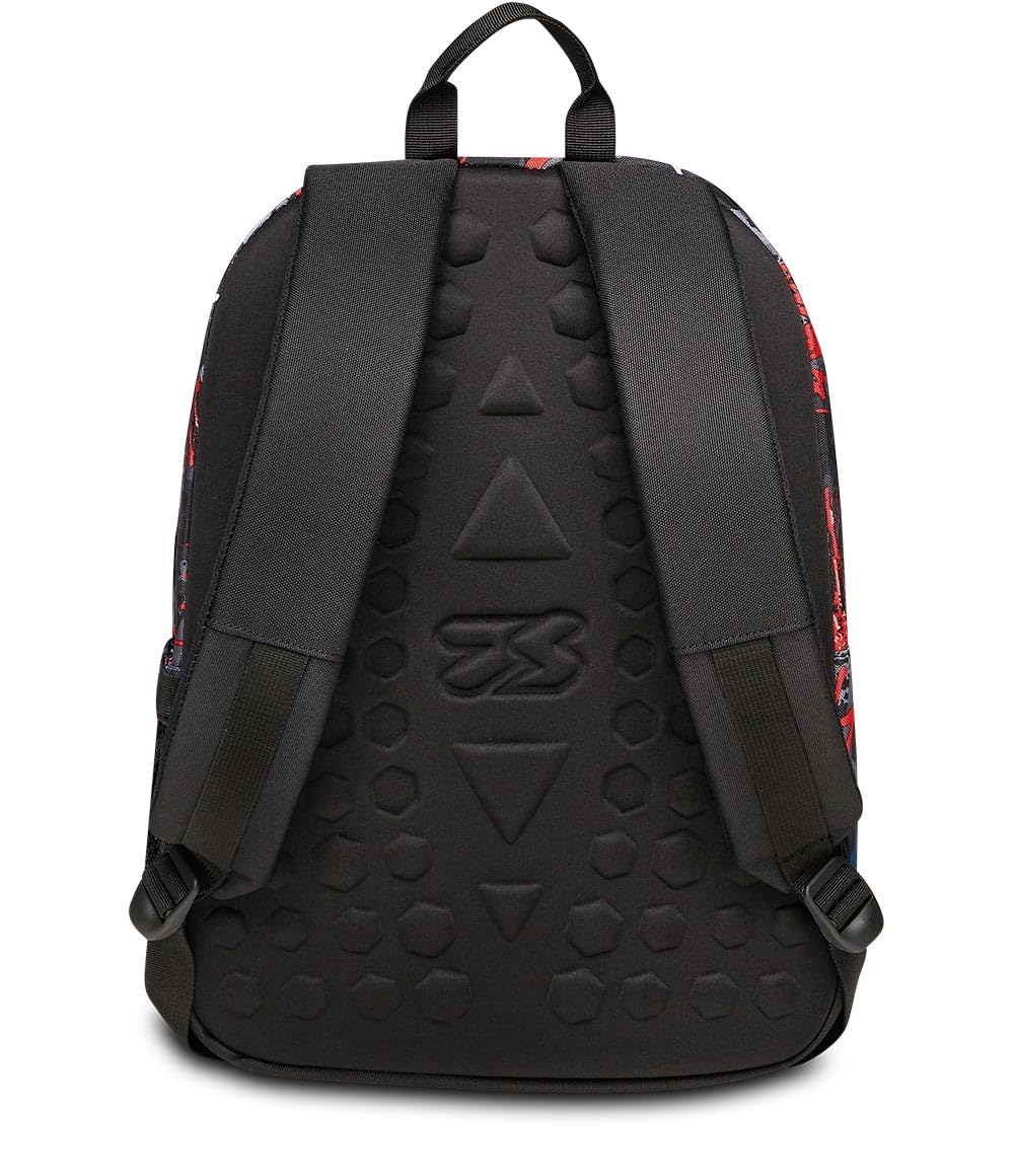 Seven Rucksack, Schulranzen für Mädchen und Jungen, Tornister Schule Gymnasium Sport Freizeit, mit Flaschenfach, Laptopfach, mit Kopfhörern, gepolstert, mehfarbig