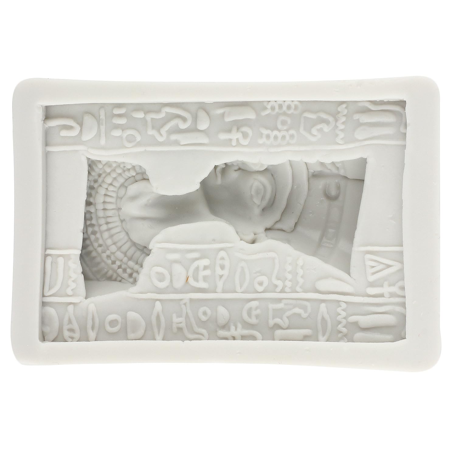 Stampo In Silicone Per Tema Egiziano - Faraone, Mummia E Simboli - Per Torte, Cioccolato, Fondente E Argilla