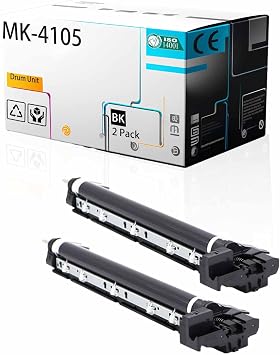 وحدة طبلة MK-4105 1702NG0UN0 متوافقة مع طابعة Kyocera TASKalfa 1800 2010 2011 2200 2211 1801 2201 4105، حجم صفحات طباعة مرتفع مع شريحة سوداء، عبوتان