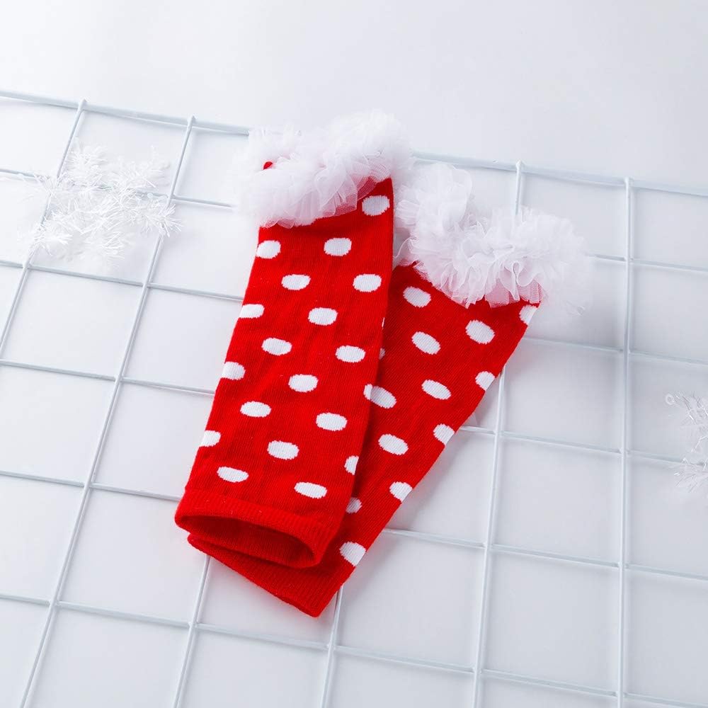 Winmany Newborn Baby Girls Christmas Romper Tutu Dress Outfit Headband Leg Warmer Shoes - Image 6