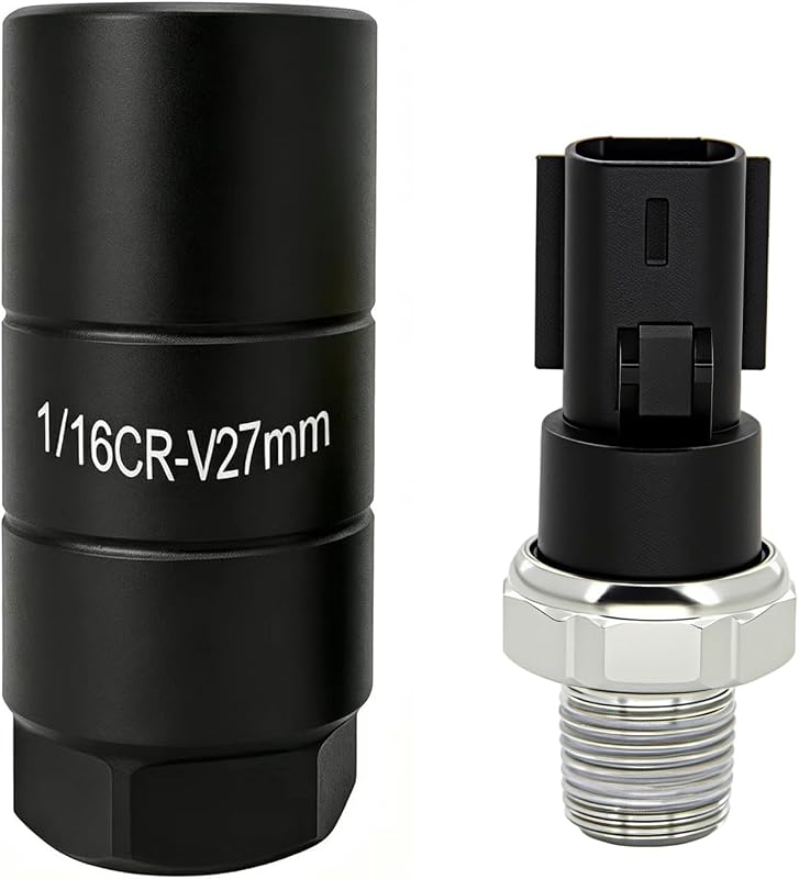 Sensor de pressão do óleo A ABIGAIL com soquete 1 1/16 in para Chrysler, Dodge, Jeep e Volkswagen – Kit