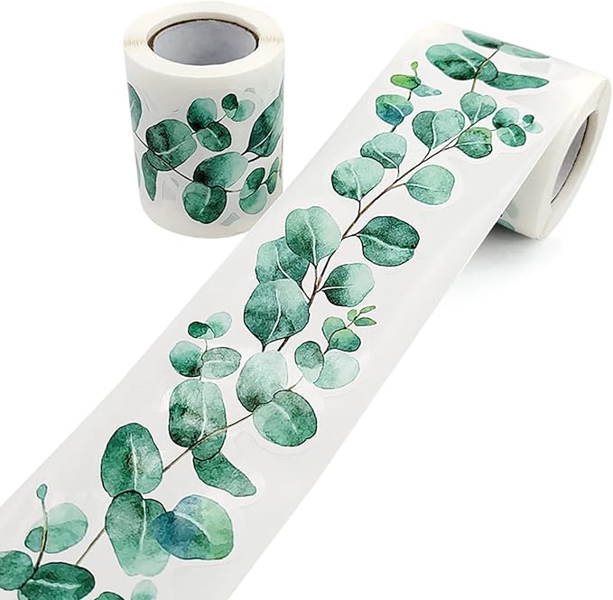 Green Plants Eucalyptus Vine Leaves Wall Decal Eucalyptus Stickers