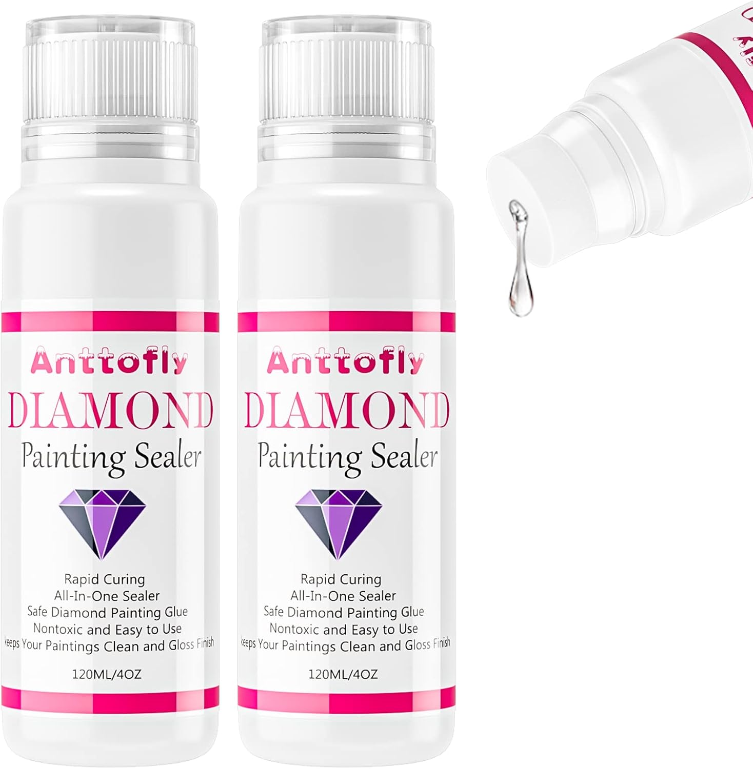 Anttofly Diamond Painting Sealer 2Pack 240 ML Diamond Painting Glue