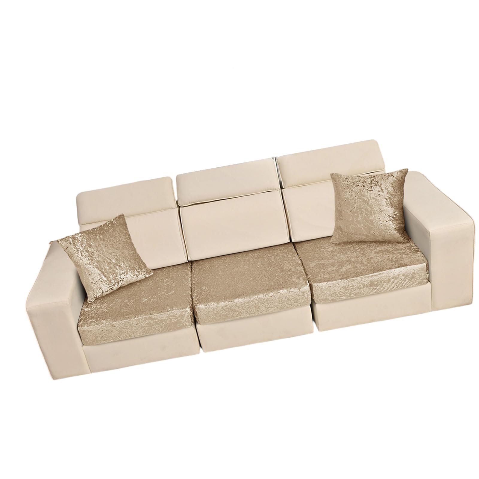 Housses de canapé en polyester confortables : lot de 5 pièces de protection