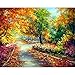 Produktbild PPOI Landschaft Acrylfarbe Nach Zahlen Set Erwachsene Ölgemälde DIY Kit Leinwand Bild Zeichnung Nach Zahlen Farbe Dekoration Kunst W1 50x65cm