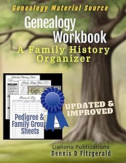 Genealogy Workbook: A Family History Organizer for Reasearch on Ancestry.com Famiy Tree with Genealogy Charts and Forms for Genealogy on FamiySearch.org