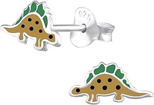 Laimons Mädchen Ohrstecker Tiger - Sterling Silber 925 Kinderschmuck 9mm