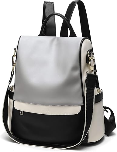 CHERUTY Mochila para mujer, bolso de hombro casual antirrobo de piel sintética, bolsos de moda para mujer