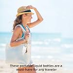 6 Pack Travel Size Bottles, 50ml TSA-Approved Refillable Containers with Clips, Leakproof Squeeze Bottles for Hand Sanitizer, Shampoo, Toiletries, Portable Clear Plastic Travel Essentials