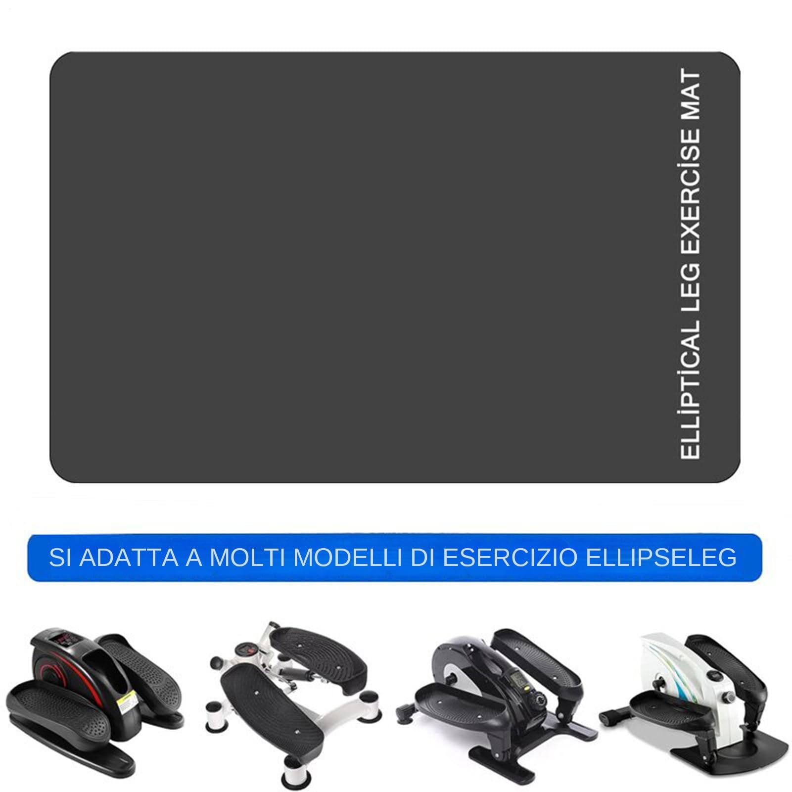 Tappetino Per Pedali – Tappetino Per Attrezzatura Stile Tapis Roulant, Superficie Protettiva In PVC Spesso, Assorbe Gli Urti Sonori Provenienti Dal Mini Stepper | Mantiene I Pavimenti Sicuri E Protett
