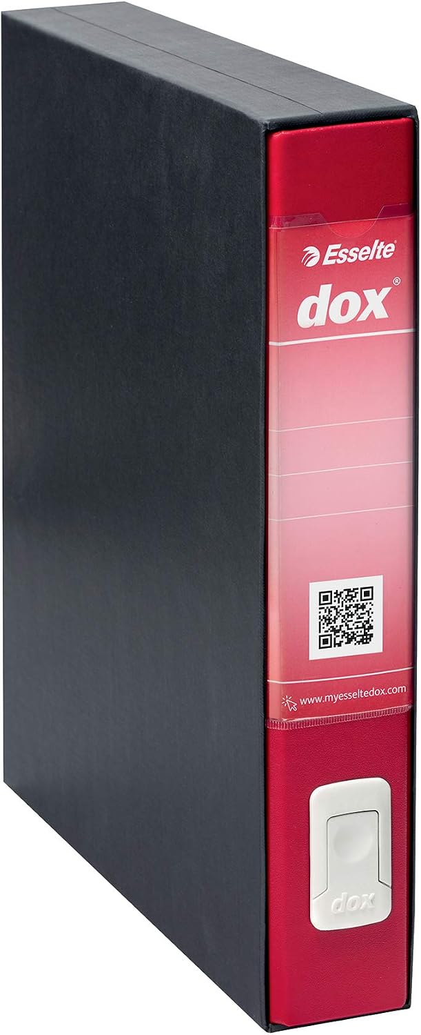 Rexel Esselte Dox 4 Class Box Lever Arch File, A4. Red
