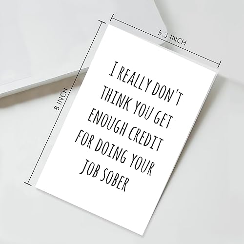 Miniatura 2 de Ogeby Divertidas tarjetas de jefe para el día del jefe, regalos para mujeres y hombres, tarjeta de jubilación Happy Boss Regalos para él y ella,