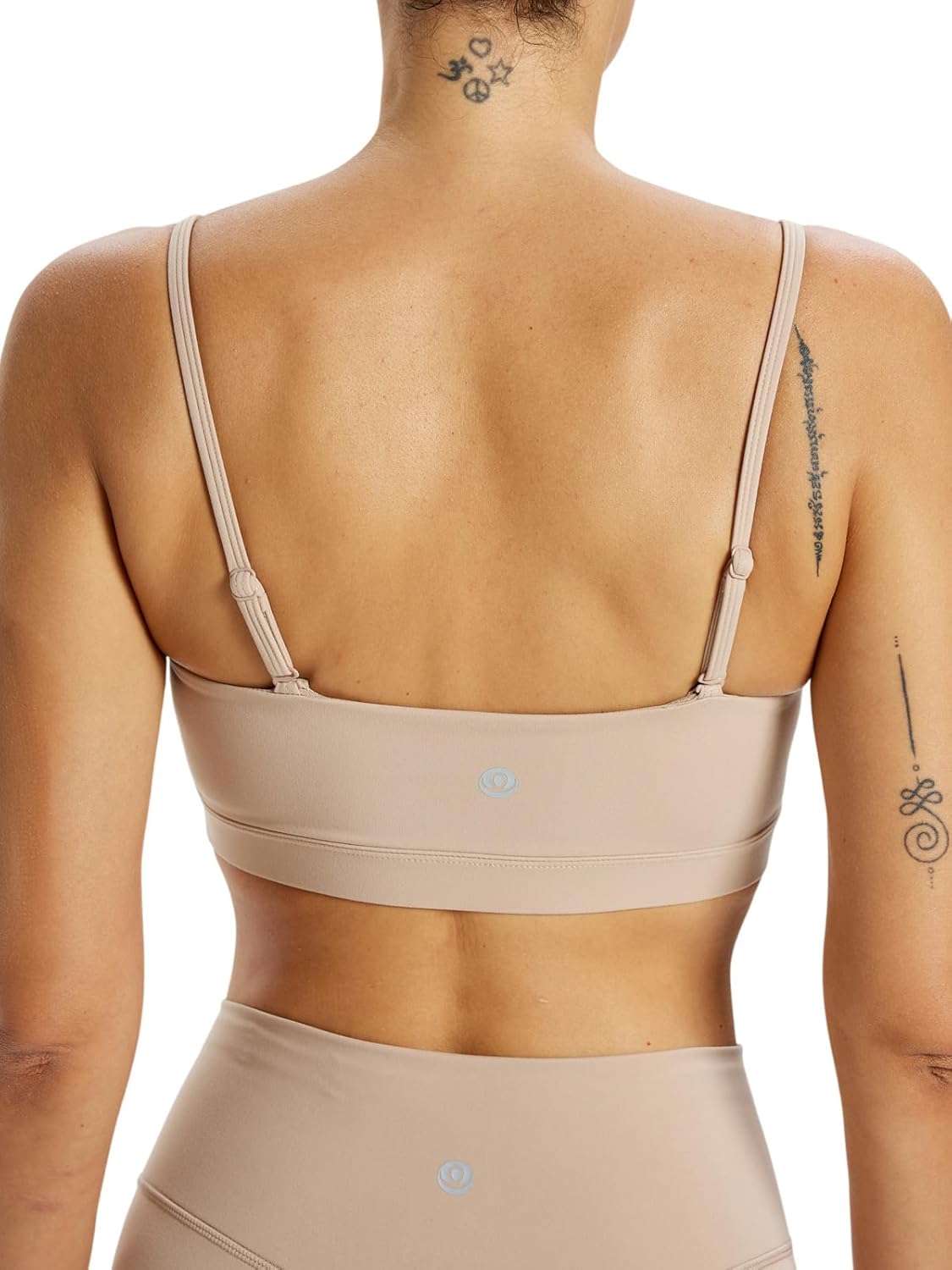 Womens Adjustable Strap Padded Sports Bra Light Support Scoop Neck Yoga Soft Bralette Comfort Loungewear Crop Top