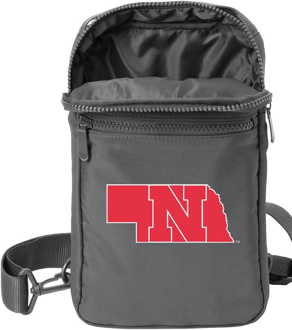 Broad Bay Nebraska Crossbody Bag - Versatile Travel, Sports, or Gameday Bag for Nebraska Cornhuskers Fans and Alumni, Men or Women