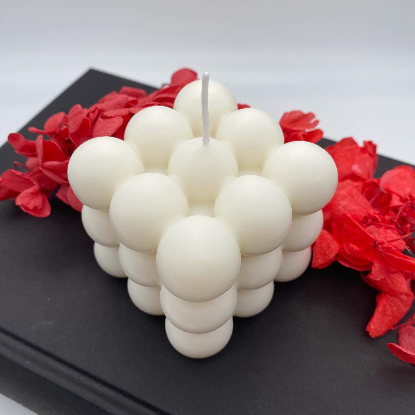 Bubble Kerzen (10 Stück) Größe 6x6x6 cm | Handmade in Germany | Würfel Romantik Candle Deko