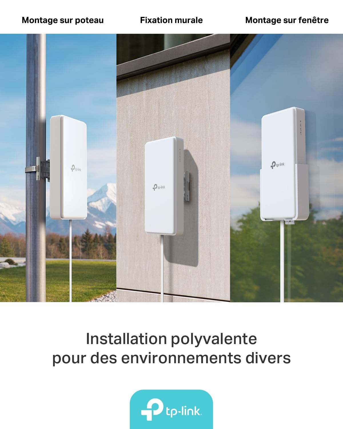 TP-Link Archer NX500-Outdoor Router 5G avec SIM d'extérieur, WiFi 6 AX3000Mbps Dual Band, 5G jusqu'à 4,67 Gbps, connecte 200+ appareils, Port 2,5 GE, PoE passif/802.3af/at, IP66, Montage Facile