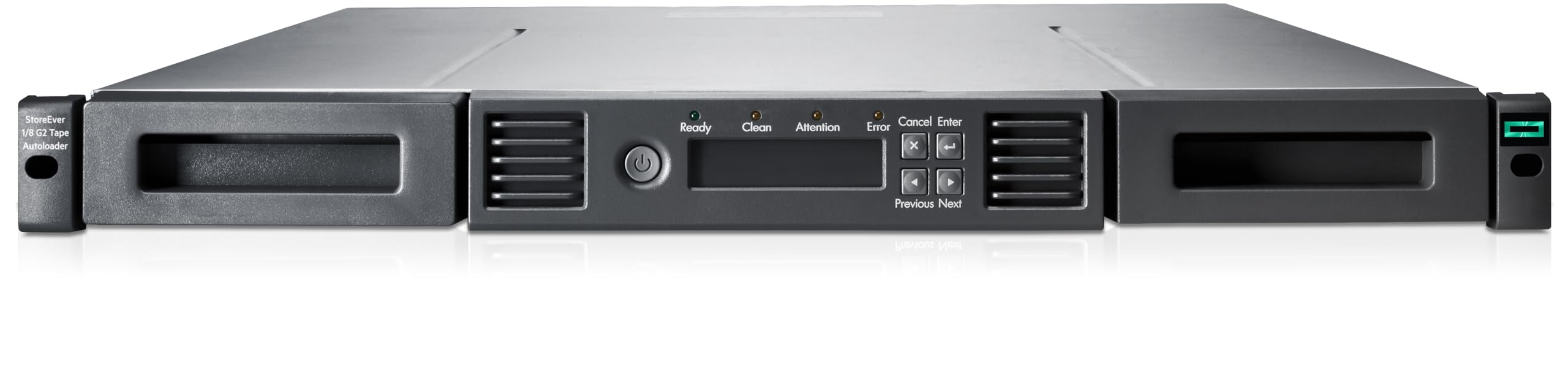 HPE StoreEver MSL 1/​8 - Tape Autoloader - 96 TB / 240 TB - Steckpl?​tze: 8 - LTO Ultrium (12 TB / 30 TB) - Ultrium 8 - SAS-​2 - Rack - einbauf?​hig - 1U - Barcode-​Leser (P77035-​B25)