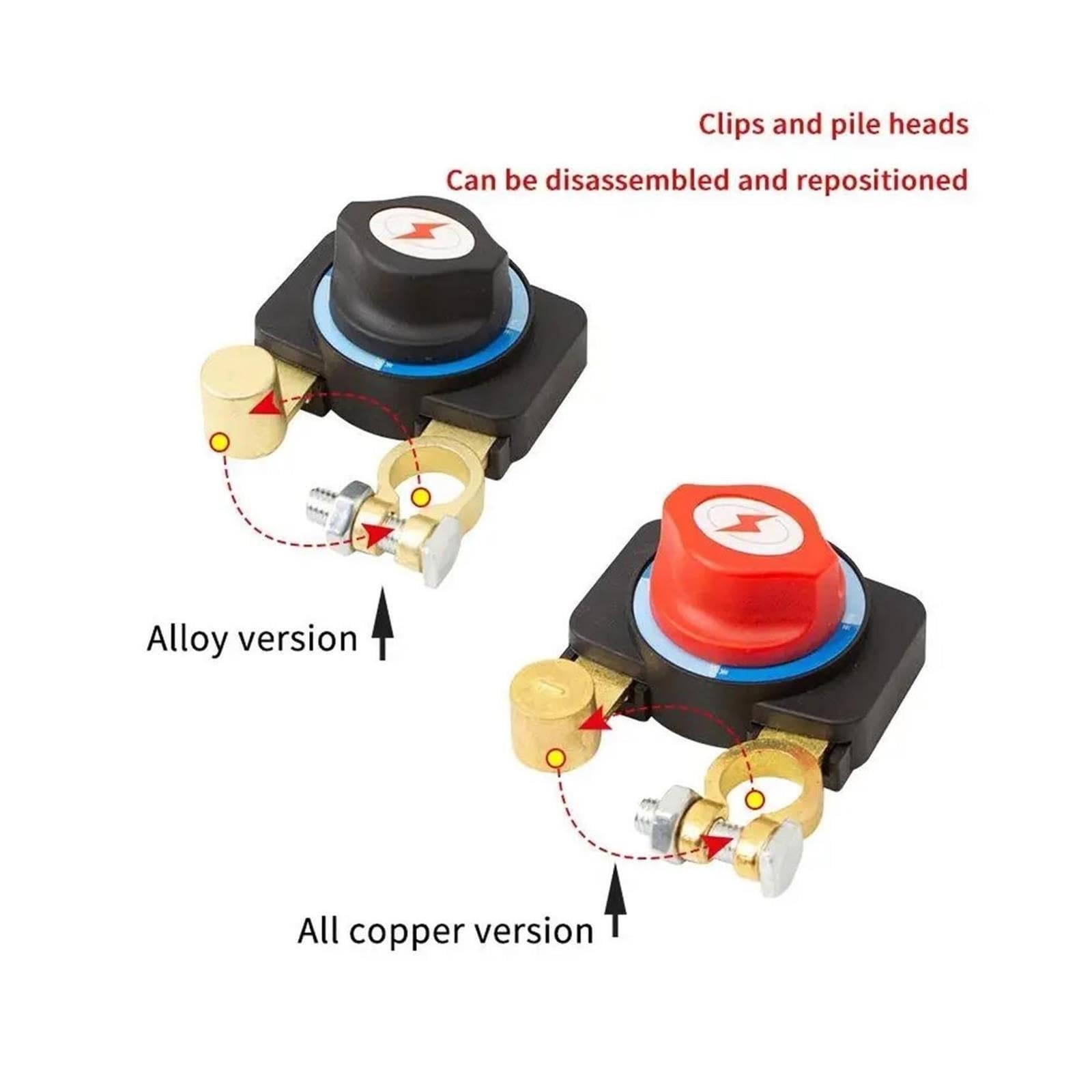 Interrupteur de déconnexion de la batterie du poste supérieur