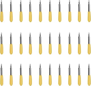 30 Pcs Replacement Blades for Explore Air 2 Vinyl Cutting Blade 30 Degree Cutting Plotter Blades Blades for Maker Expression Vinyl Cutter Machines (Yellow)