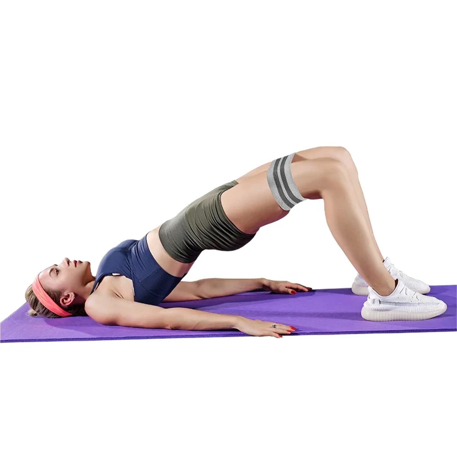 Fasce Elastiche in Tessuto Fasce elastiche for glutei, cosce e fianchi, in tessuto di resistenza, for squat, stretching, fitness, anelli, attrezzatura for palestra yoga