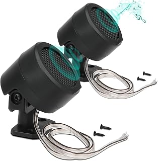 FERCAISH 2 Pcs 500W Car Speaker, TP-006A High Power Stereo Car Tweeter, Vertical Round Easy to Install Speakers for Surface Mounting on Car Truck and Boat