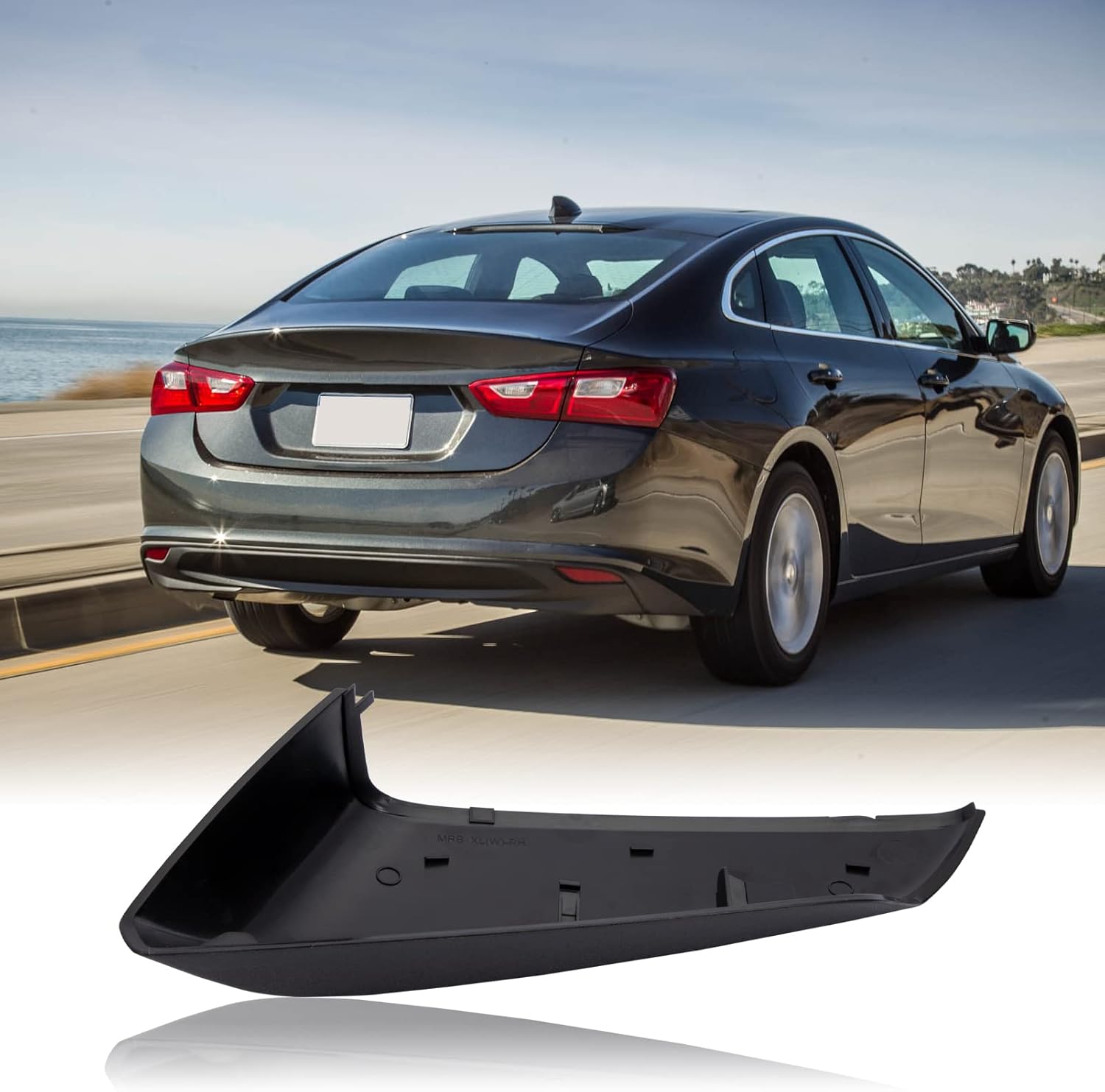 Rearview Mirror Cover Cap Passenger Right Side Fit for Malibu 2016 2017 2018 2019 2020 OE#84026842 Black