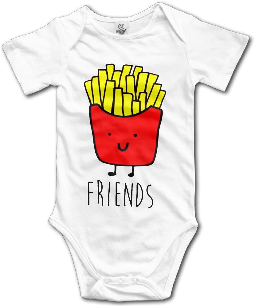 Baby Onesie Unisex Best Friends Crop Top Set Graphic Short Sleeve Bodysuit