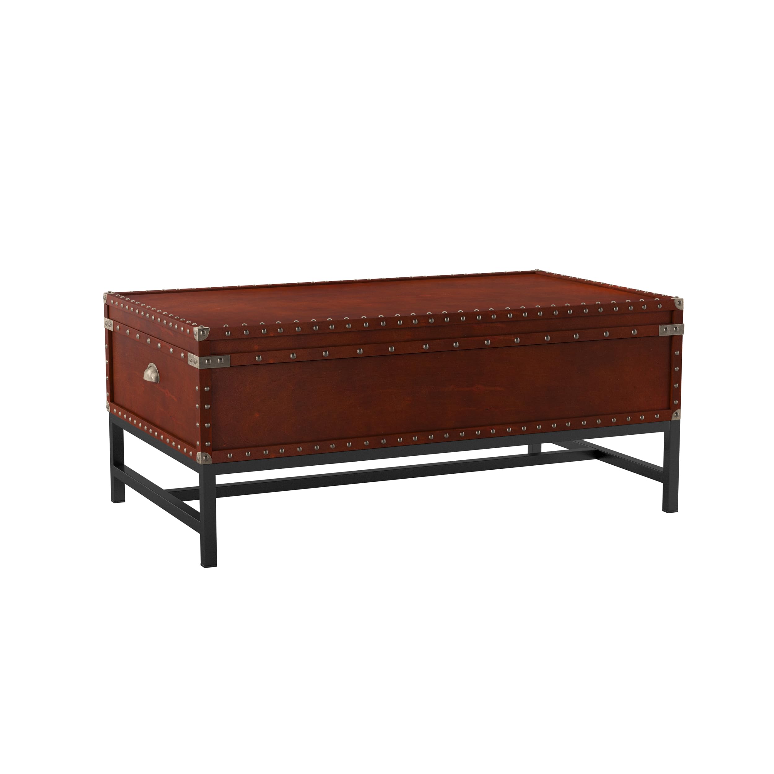 Southern Enterprises SEI Voyager Espresso Storage Cocktail Table