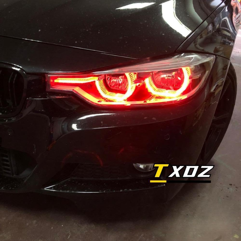 CSL Yellow Golden Eye DRL Chips For 2016-2018 B-MW 3 Series F30 F31 LCI 320i 320iX 328d 328dX 328i 328iX 340i 340iX 330i LED Headlight, 63117419615 (Red)