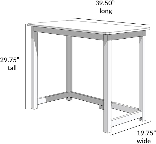 Miniatura 2 de Plank+Beam Escritorio de escritura, escritorio simple para dormitorio, escritorio de estudio de oficina en casa, 39 pulgadas, natural