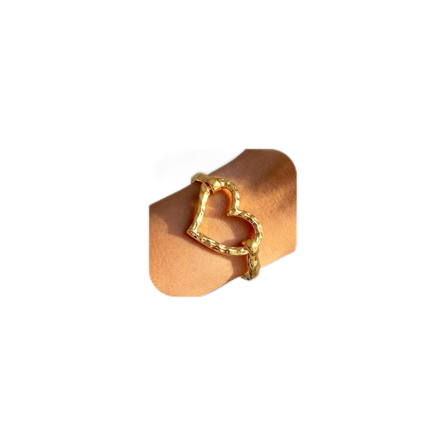 Moodear Chunky Gold Bangle Bracelets for Women 14K Gold Plated Statement Cuff Bracelet Trendy Fashion Jewelry Bangles Gifts