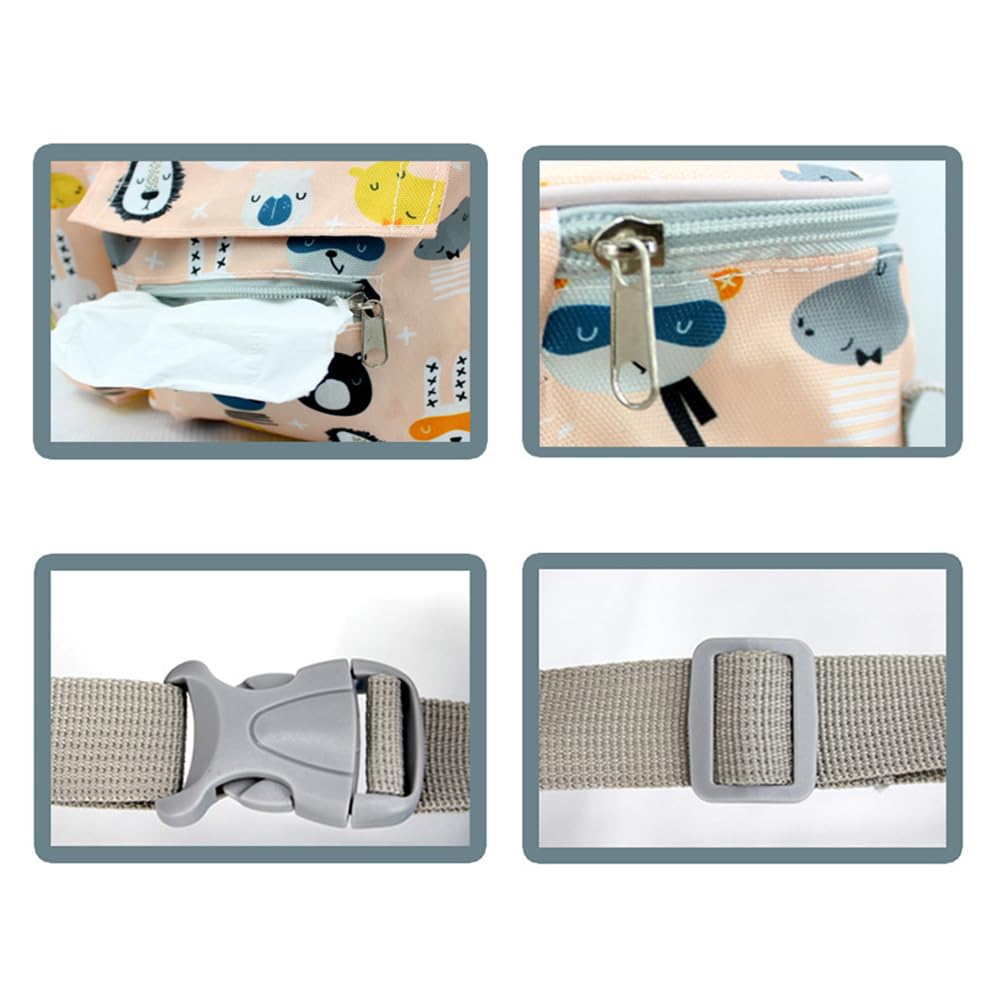 Universal Stroller Organizer, Stroller Large Storage Bag with Cup Holders, Stroller Bag Caddy Organizer Accessories Fits for Most Baby Stroller and Pet Stroller