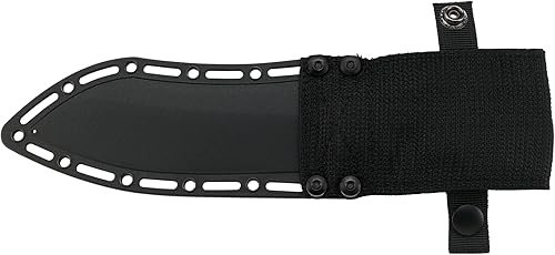 Miniatura 7 de CRKT Catchall Cuchillo de hoja fija con funda hoja de caza resistente y exterior, nailon con mango de goma y funda termoplástica 2866, plateado