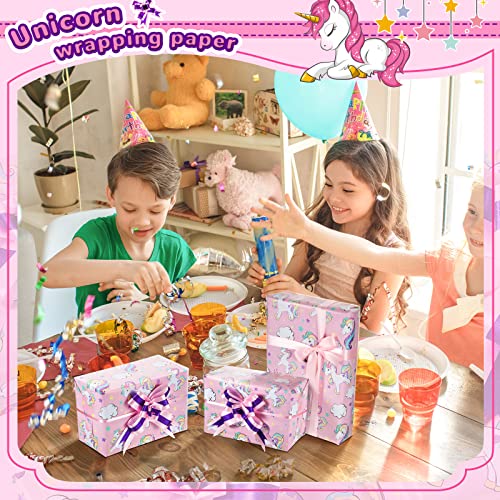 6 Fogli di Carta da Regalo da 70 x 50 cm con 6