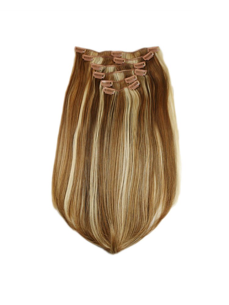 Tressecret Synthetic ClipIn Six Piece Extensions, Ash Blonde Frost, 18 Inch Hair