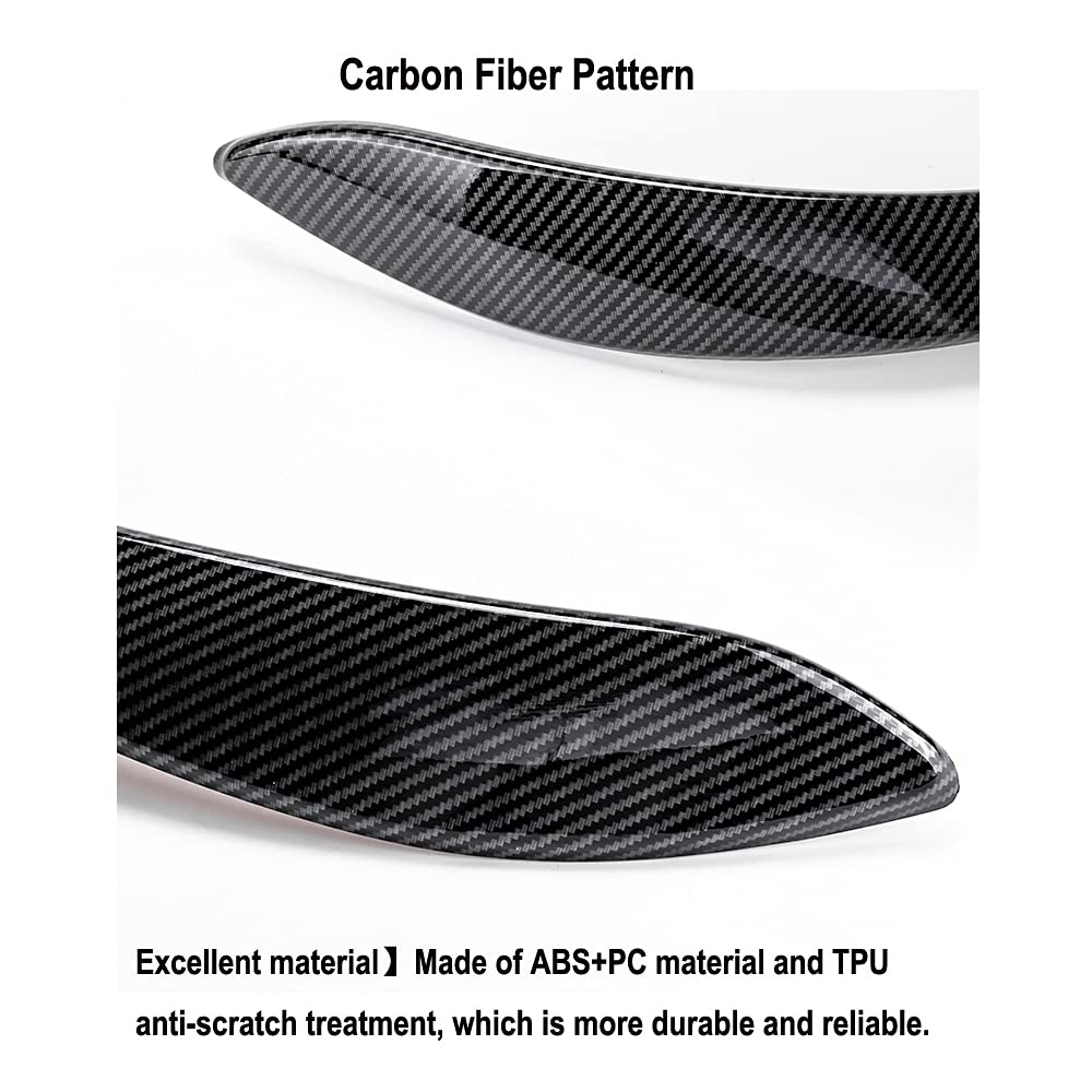 4 Garnitures Poignée Porte Intérieure BMW Série 3/4 – ABS+PC, Pour F30 F31 F32 F34 F80 F82 (Conduite à Gauche)