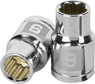Truper 13629 / D-5209-M - 9 mm 12-Point Socket, 3/8