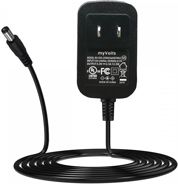 MyVolts 5V Power Supply Adaptor Compatible with/Replacement for TC-Helicon Go Solo, Go Twin Audio Interface - US Plug