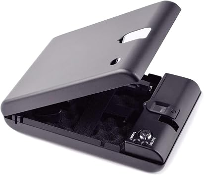 Precious Fingerprint Gun Safe, Fingerprint Sensor Secret Box Security Key Box Stealing Jewelry Cache Cache Safe