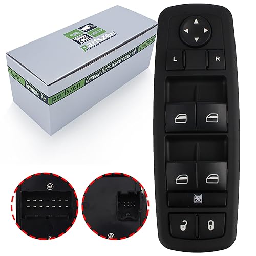 Miniatura 2 de partszen 56046553AC Control de interruptor de ventana eléctrica principal 68271203AB 68271203AA para Chrysler 200 para Dodge Dart para Jeep Cherokee