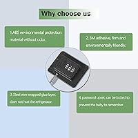 Vista 7 de 2 Pack Refrigerator Locks with 3 Digit Code, Easy Install Fridge Lock Combination, Premium Freezer Lock, Child Proof Cabinet Locks for