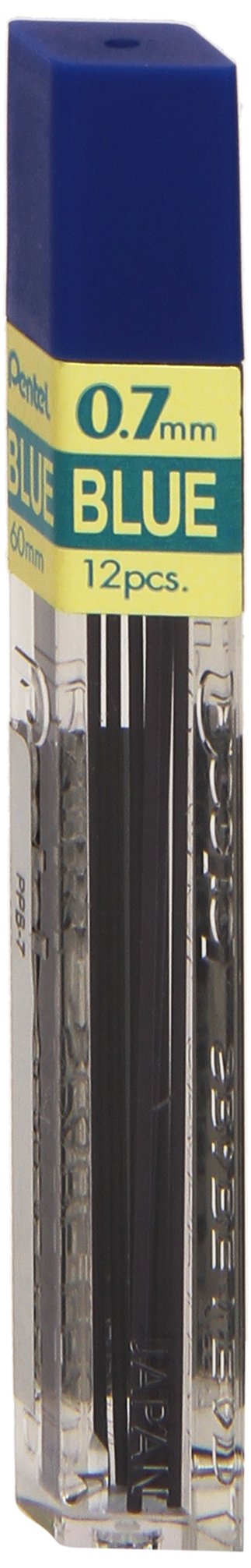 Pentel - Minas, 0,7 mm, color azul, paquete de 12