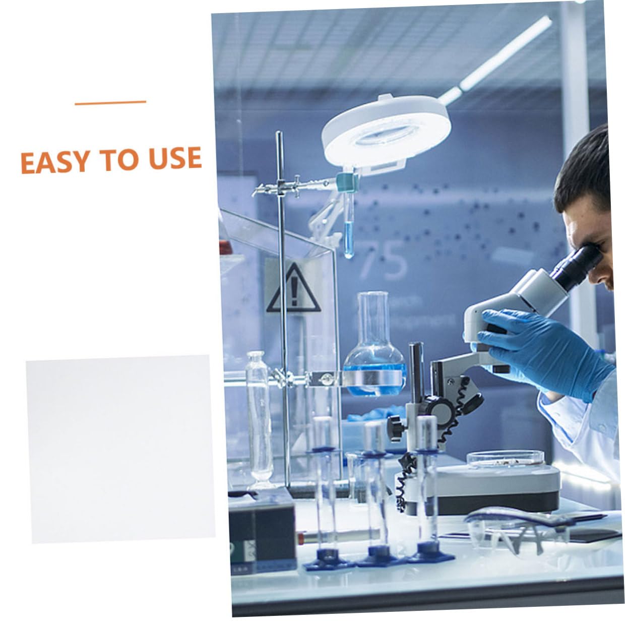 Carta da Filtro 60 Fogli Qualitativa per Esperimenti di Laboratorio