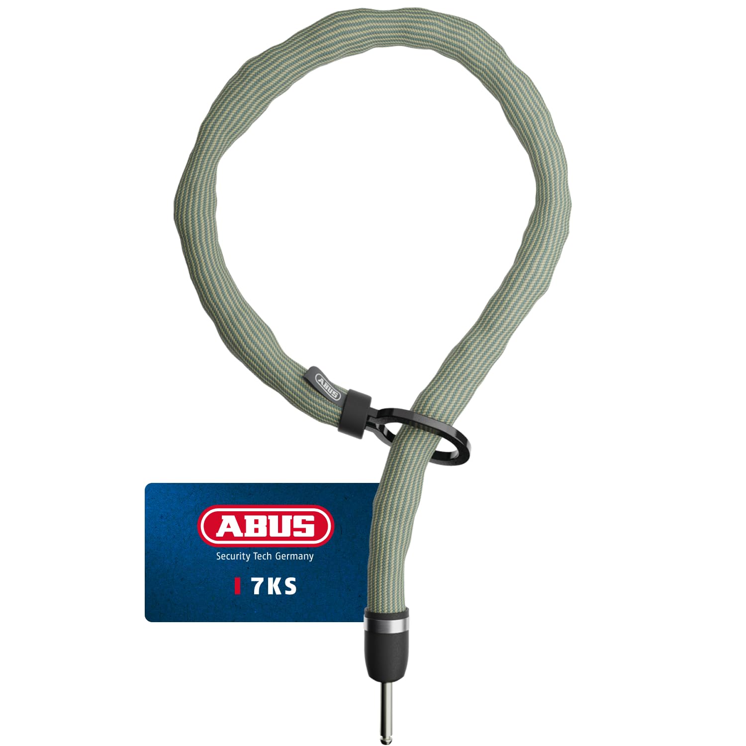 ABUS Einsteckkette Adaptor Chain Superior 7KS, 100 cm Länge, grün